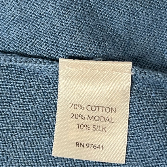 J. Jill Pure L Knit Pullover Tunic Top blue - Picture 11 of 12